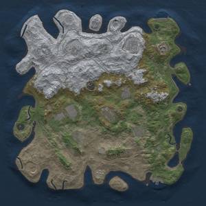 Thumbnail Rust Map: Procedural Map, Size: 4250, Seed: 2035534999, 18 Monuments