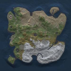 Thumbnail Rust Map: Procedural Map, Size: 3000, Seed: 54, 13 Monuments