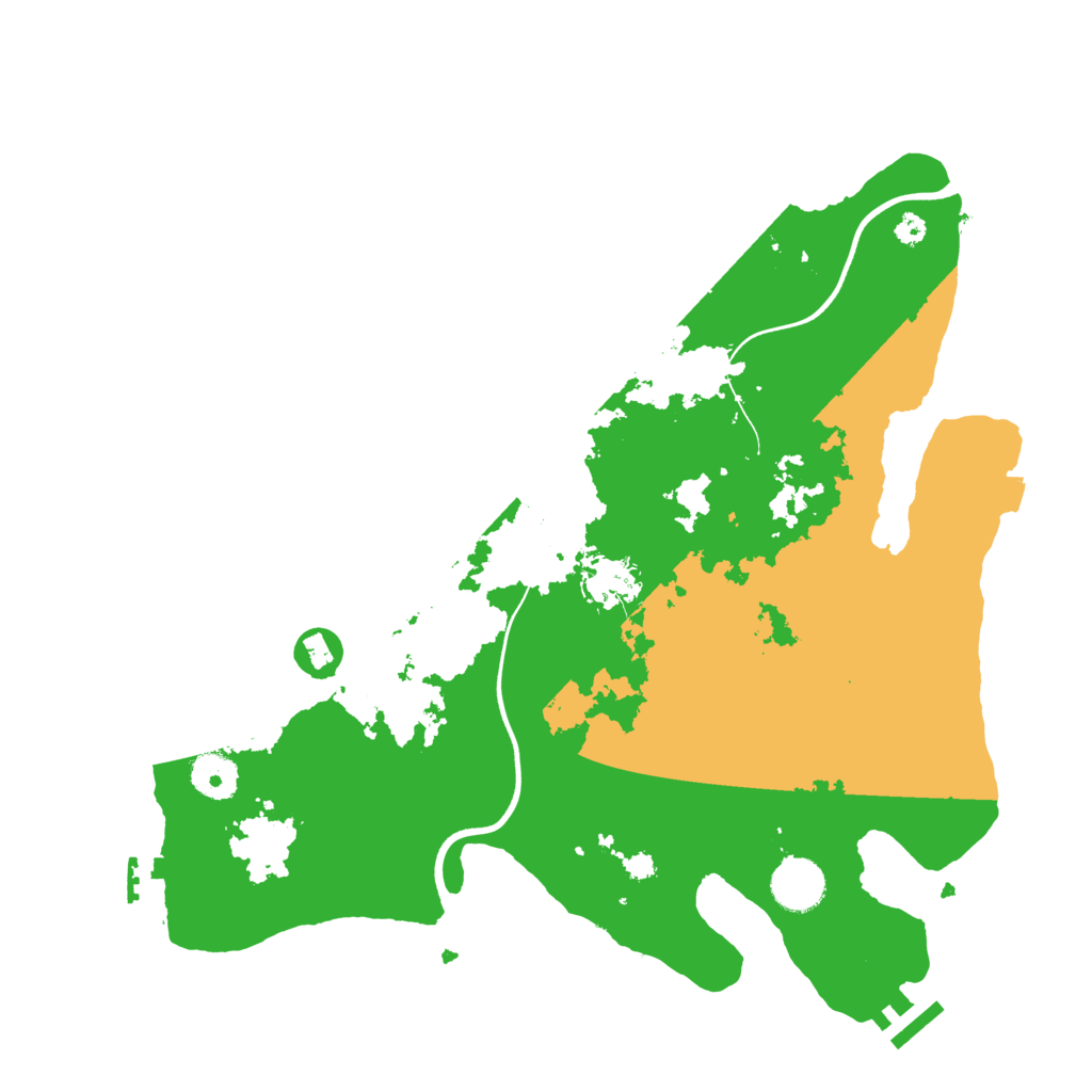 Biome Rust Map: Procedural Map, Size: 3600, Seed: 915679554