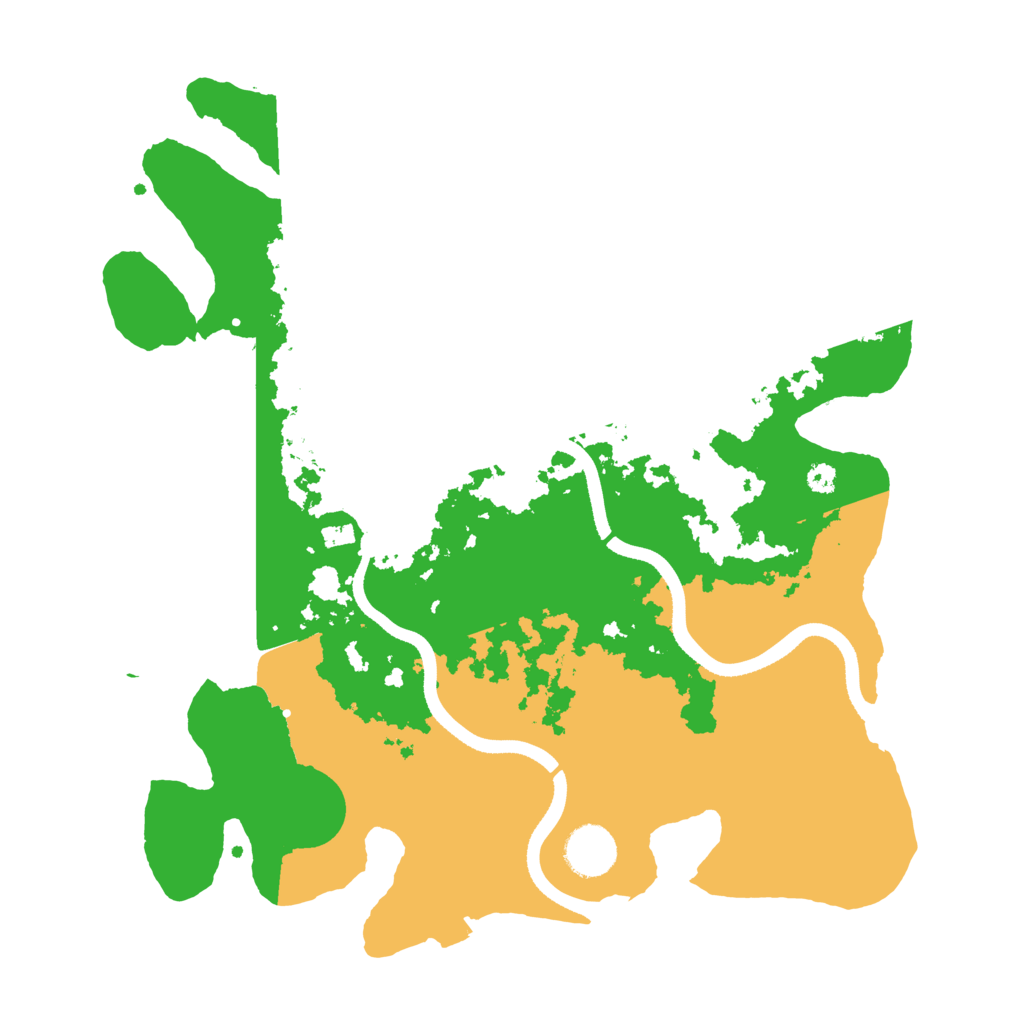 Biome Rust Map: Procedural Map, Size: 3500, Seed: 832423928