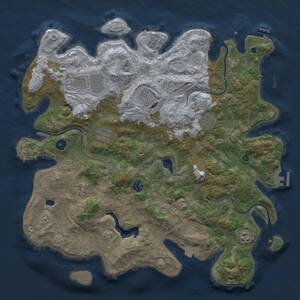 Thumbnail Rust Map: Procedural Map, Size: 4250, Seed: 753456327, 14 Monuments
