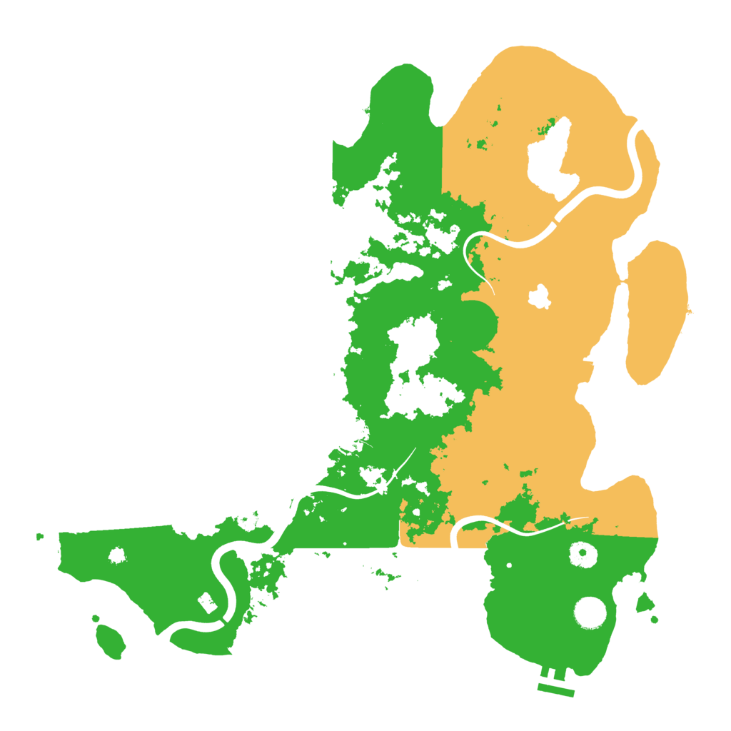 Biome Rust Map: Procedural Map, Size: 4000, Seed: 5396222