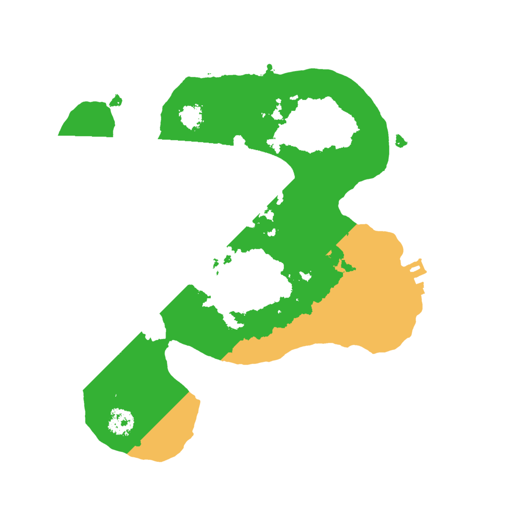 Biome Rust Map: Procedural Map, Size: 2000, Seed: 3210