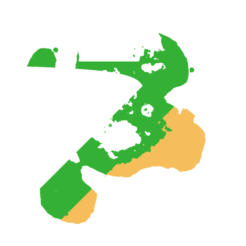 Biome Rust Map: Procedural Map, Size: 2000, Seed: 3210