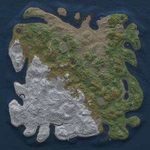 Thumbnail Rust Map: Procedural Map, Size: 4500, Seed: 757919384, 18 Monuments