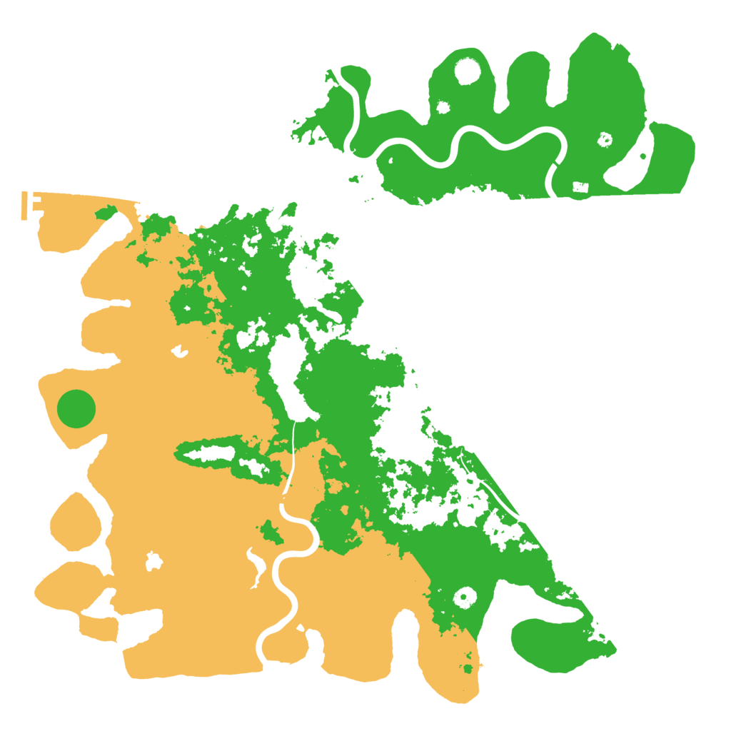 Biome Rust Map: Procedural Map, Size: 5000, Seed: 392785