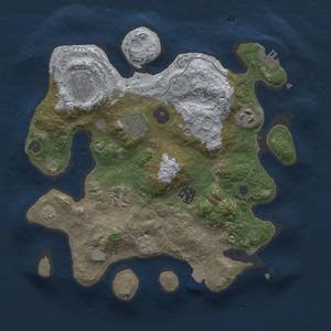 Thumbnail Rust Map: Procedural Map, Size: 3000, Seed: 13820, 13 Monuments