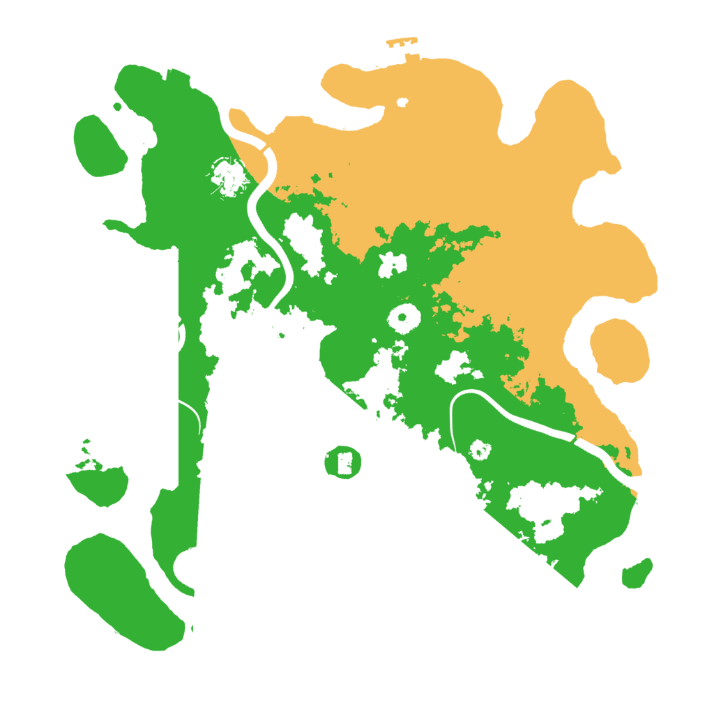 Biome Rust Map: Procedural Map, Size: 3500, Seed: 1955145778