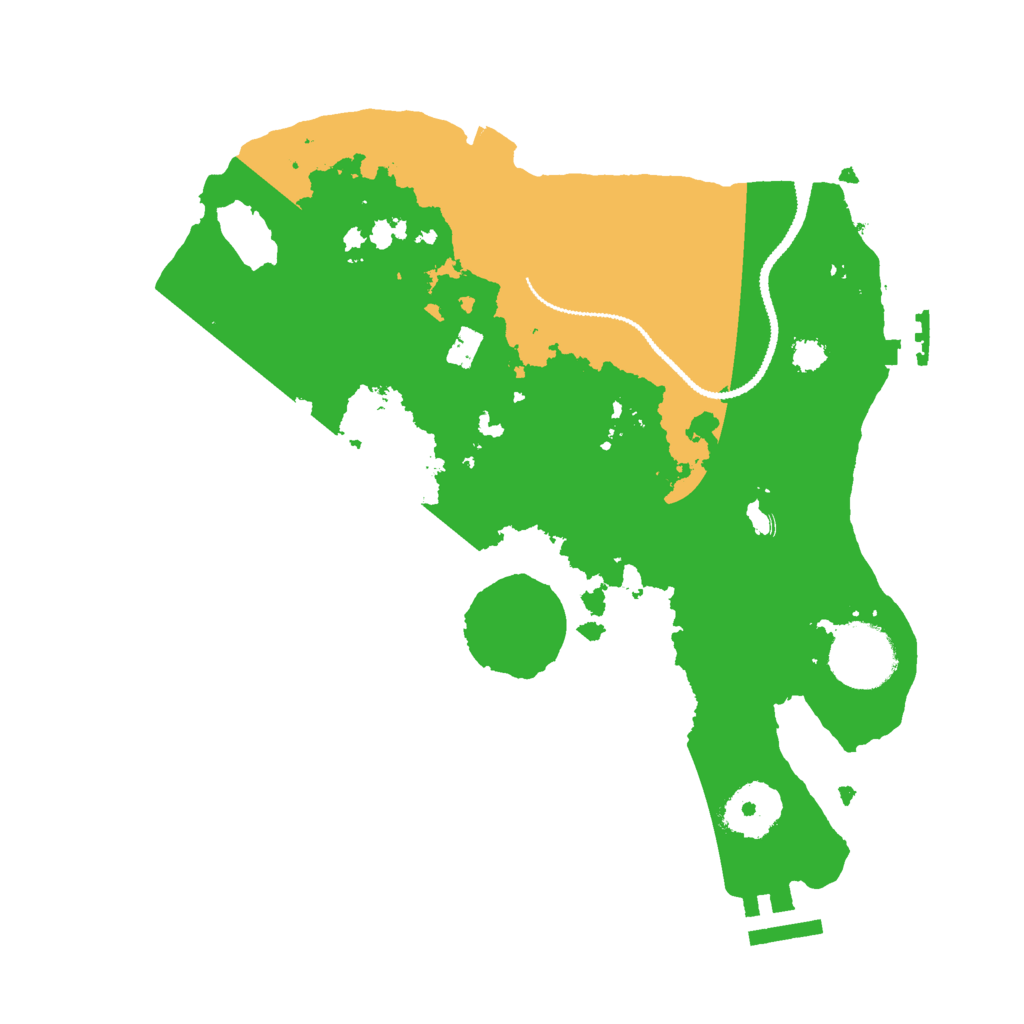 Biome Rust Map: Procedural Map, Size: 2800, Seed: 2030190