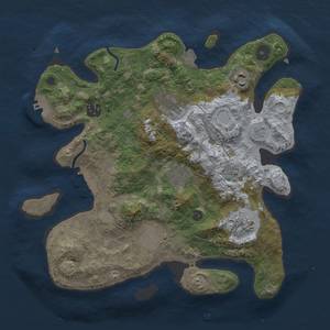 Thumbnail Rust Map: Procedural Map, Size: 3200, Seed: 1337, 14 Monuments