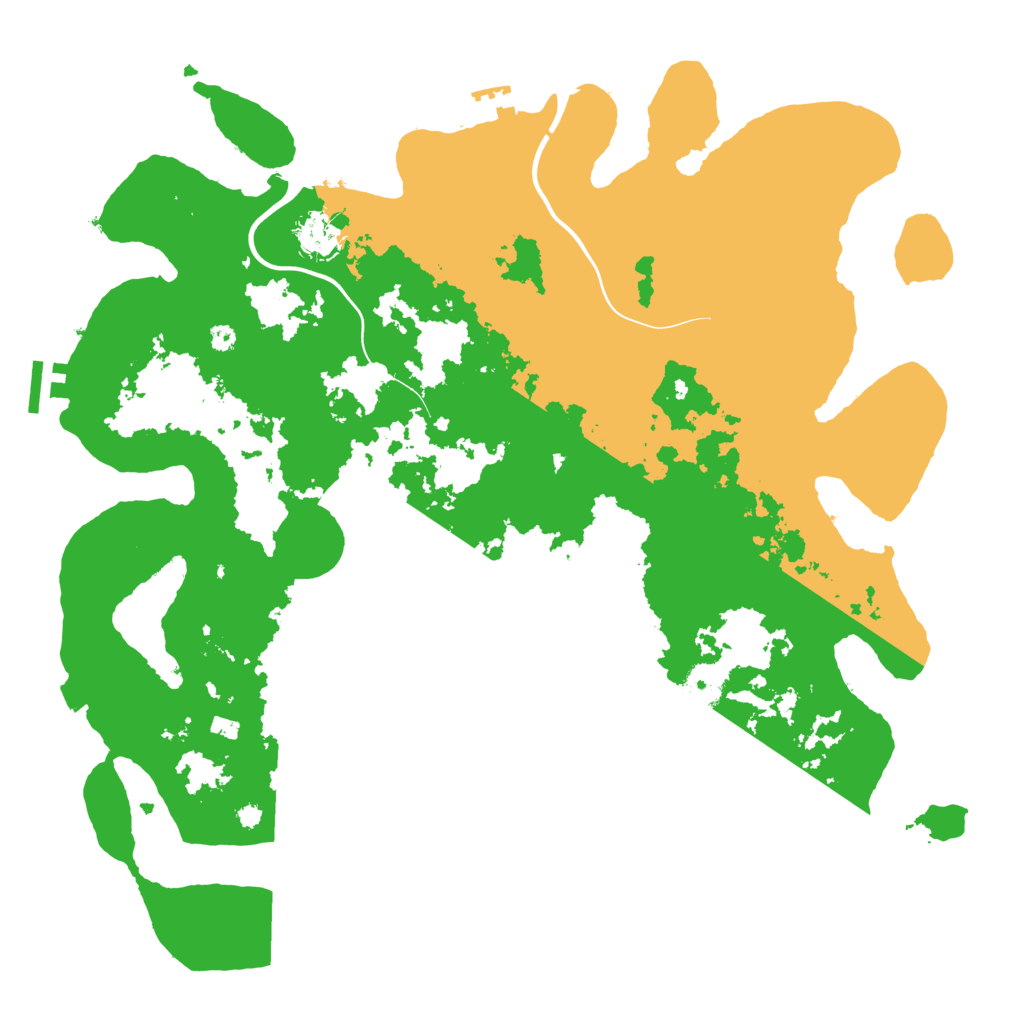 Biome Rust Map: Procedural Map, Size: 3950, Seed: 1355907589