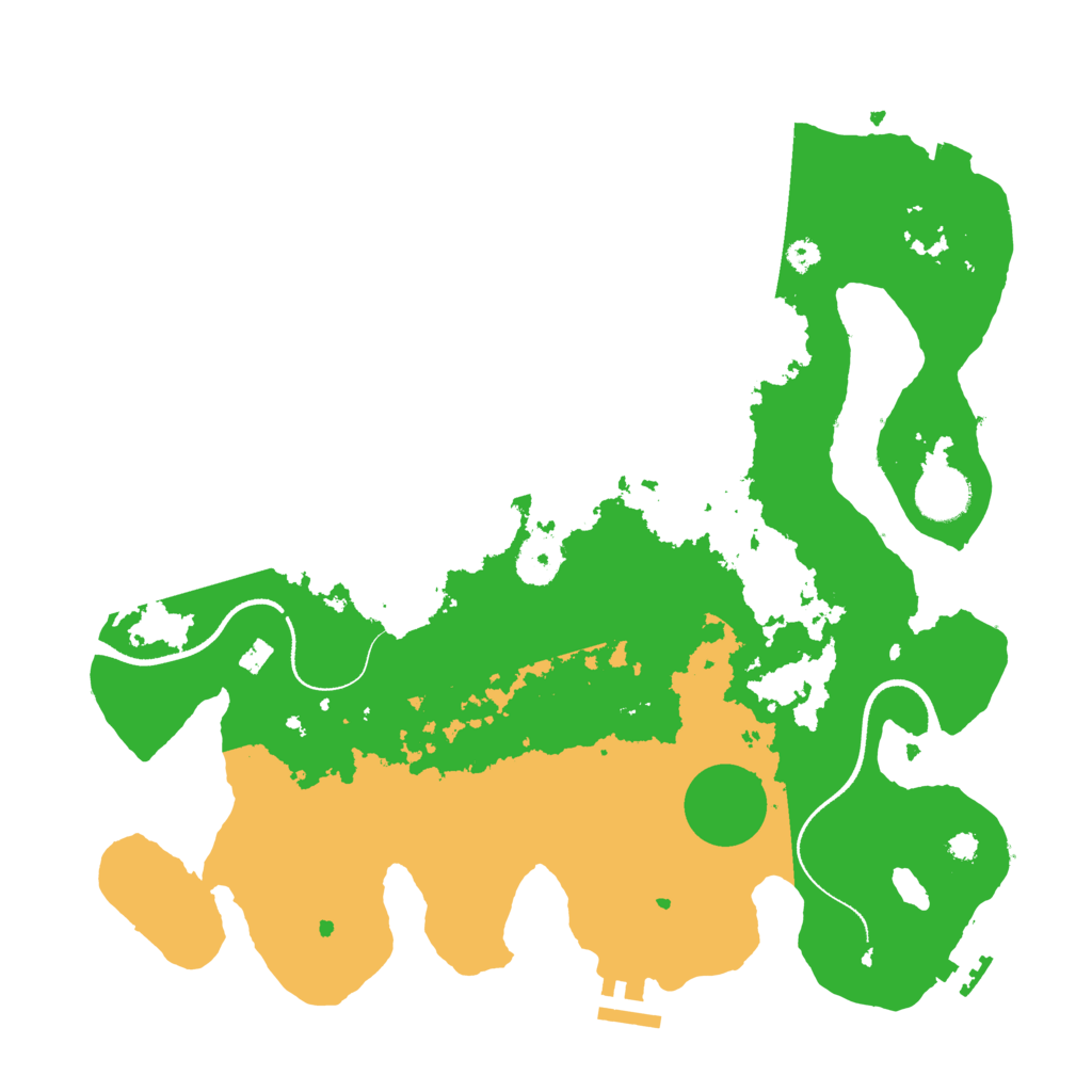 Biome Rust Map: Procedural Map, Size: 3500, Seed: 220106