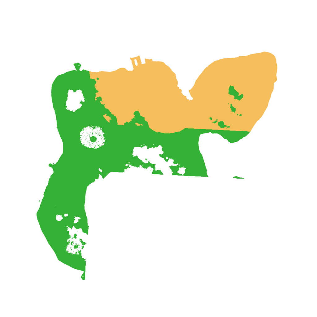 Biome Rust Map: Procedural Map, Size: 2000, Seed: 192384