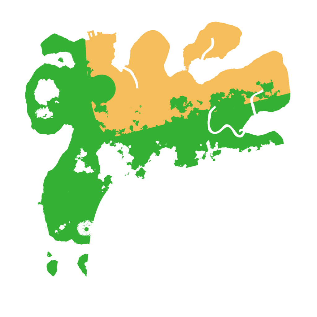 Biome Rust Map: Procedural Map, Size: 3000, Seed: 72256927