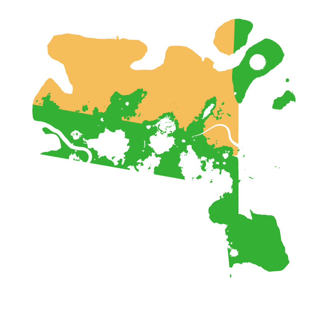 Biome Rust Map: Procedural Map, Size: 3500, Seed: 1144