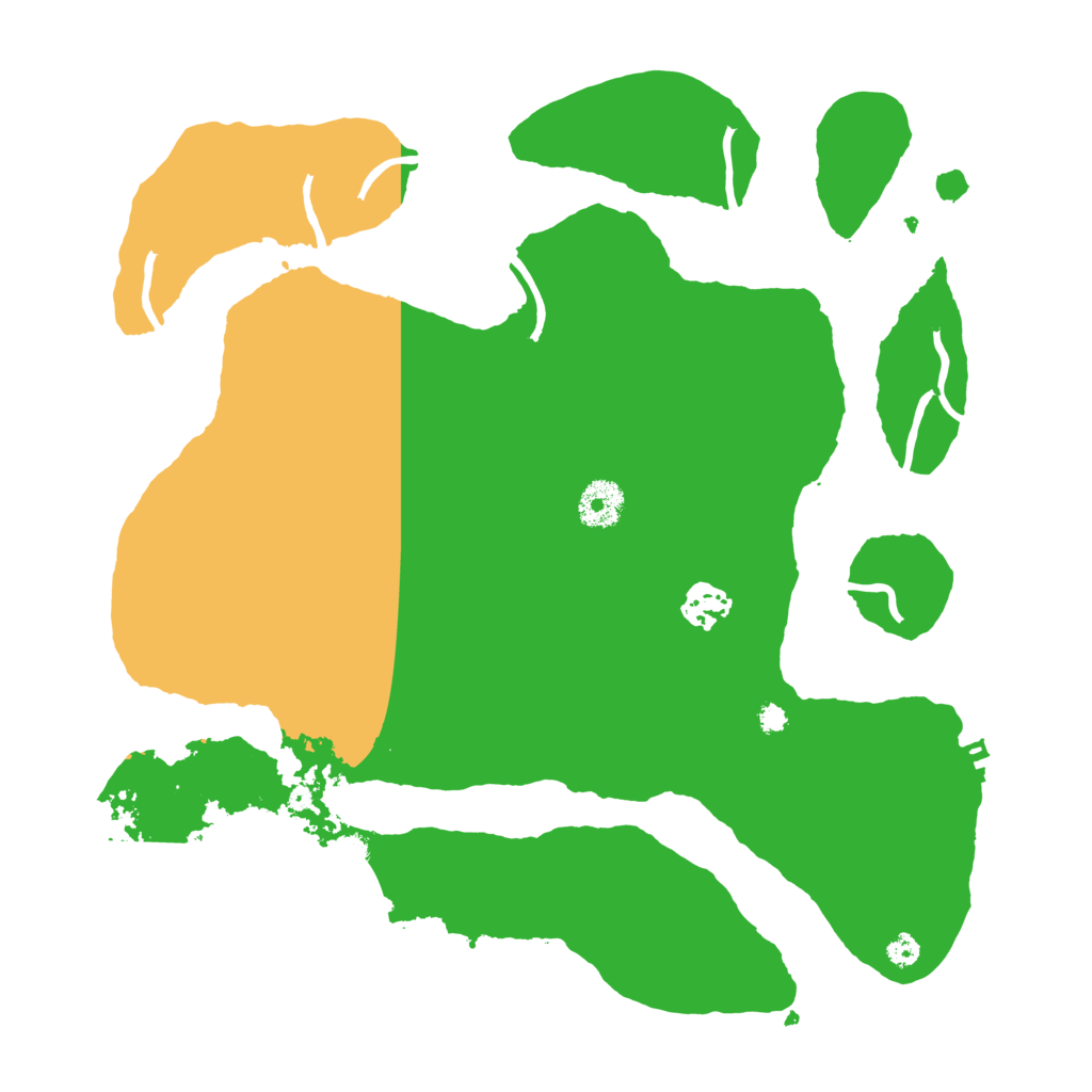 Biome Rust Map: Procedural Map, Size: 3500, Seed: 96783