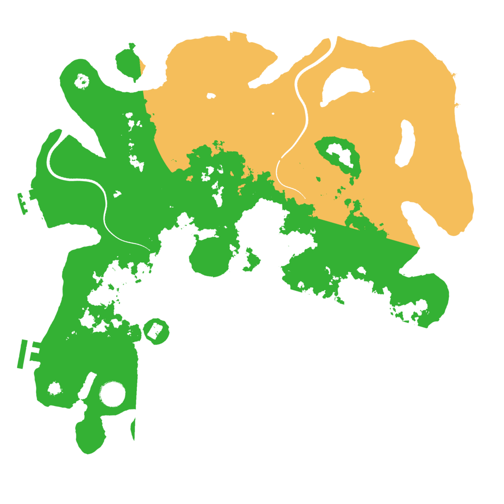 Biome Rust Map: Procedural Map, Size: 3500, Seed: 1646997777