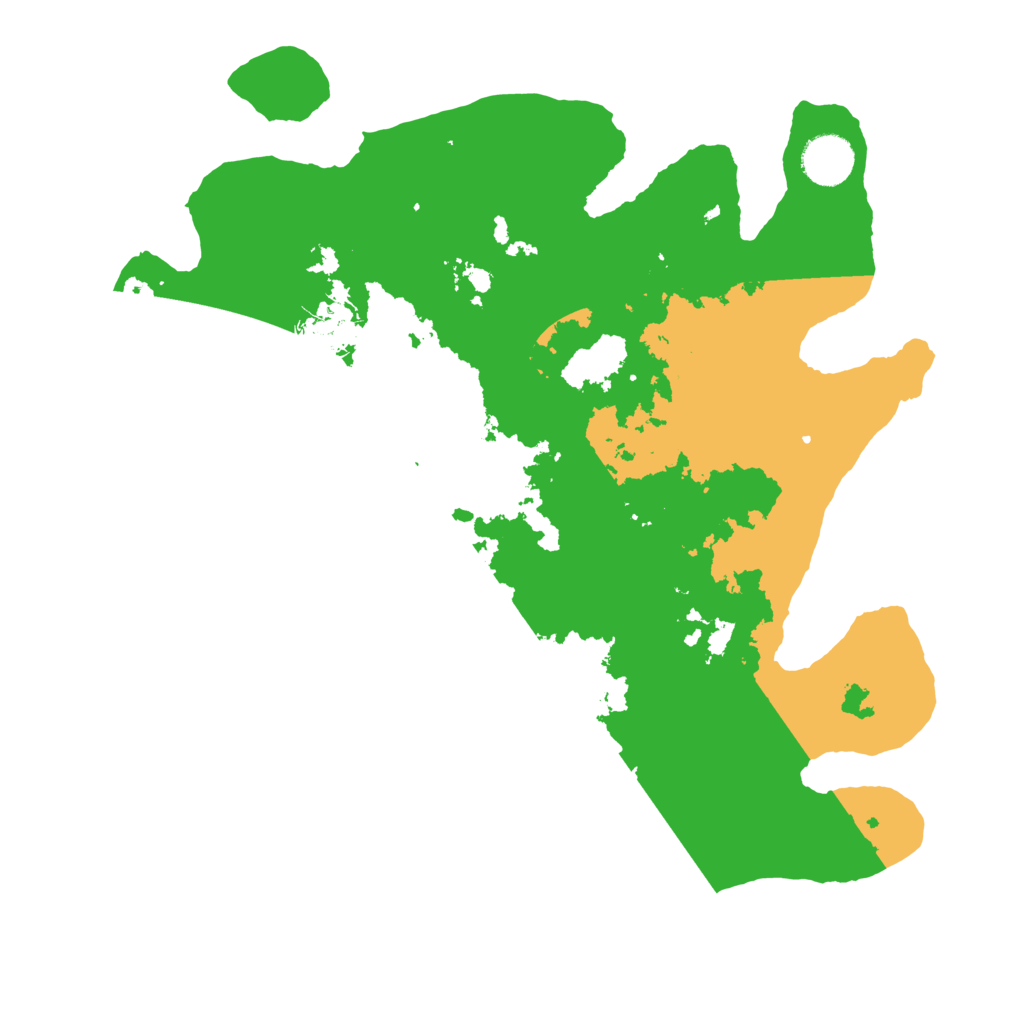 Biome Rust Map: Barren, Size: 3500, Seed: 1142991519