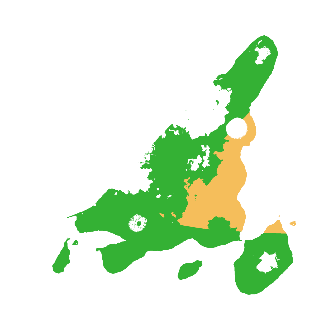 Biome Rust Map: Procedural Map, Size: 2800, Seed: 15526
