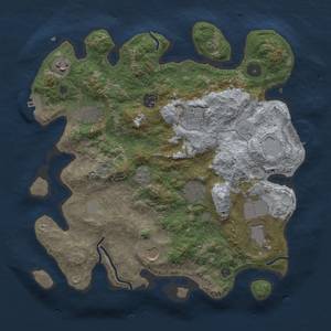 Thumbnail Rust Map: Procedural Map, Size: 3500, Seed: 19322460, 15 Monuments