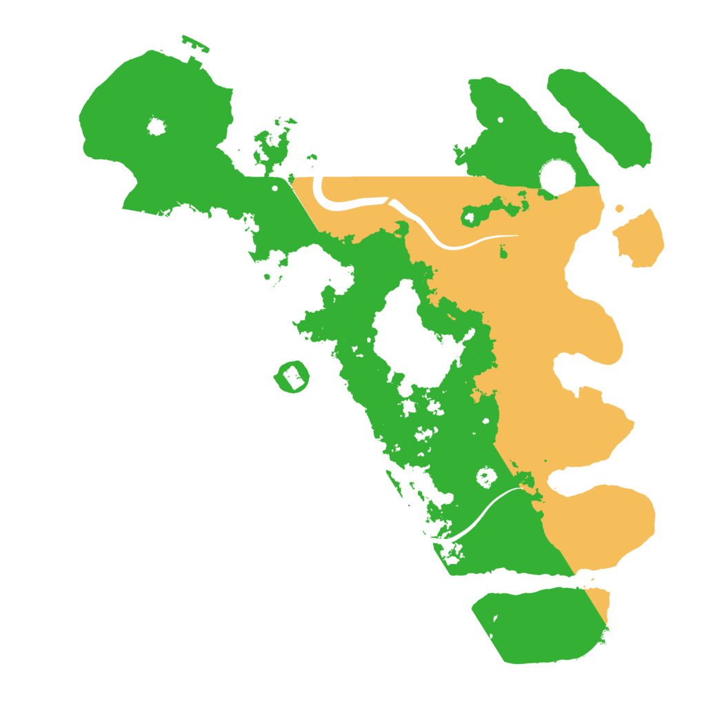 Biome Rust Map: Procedural Map, Size: 3550, Seed: 253530
