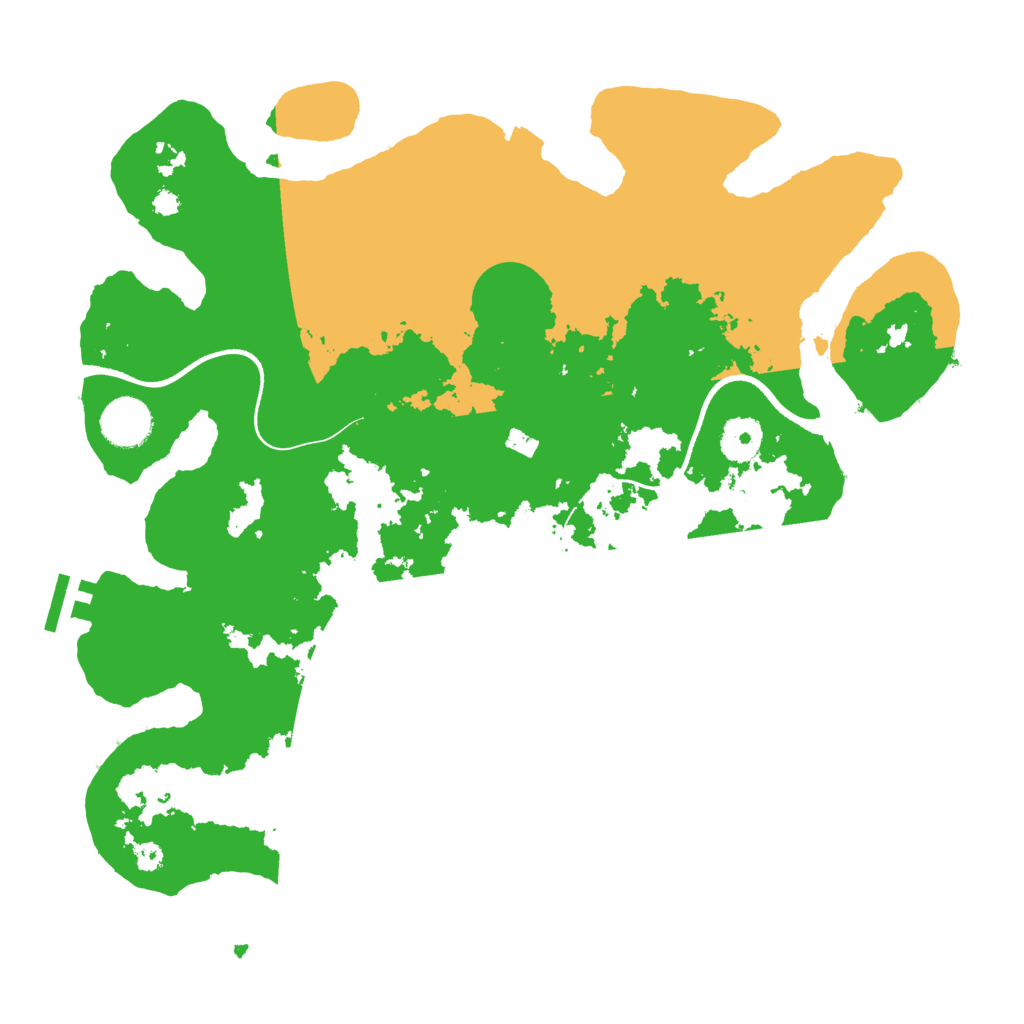 Biome Rust Map: Procedural Map, Size: 3550, Seed: 10610