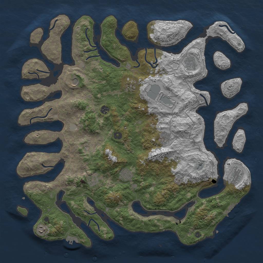 Rust Map: Procedural Map, Size: 4750, Seed: 20220106, 19 Monuments