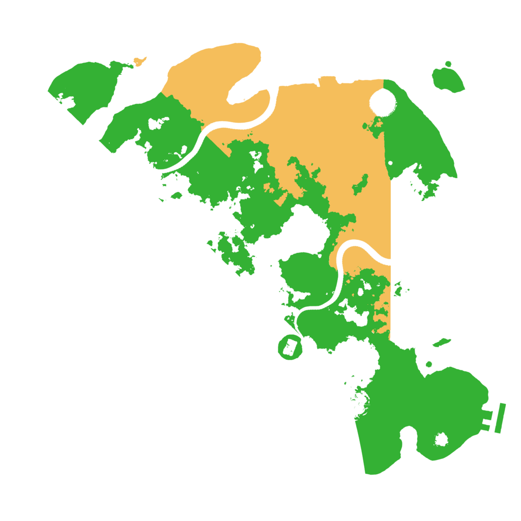 Biome Rust Map: Procedural Map, Size: 3500, Seed: 1520604755