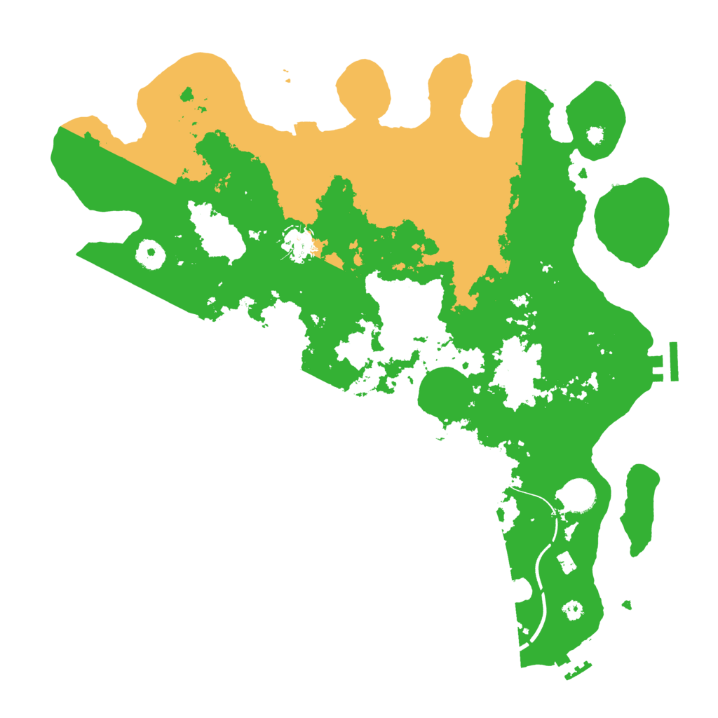 Biome Rust Map: Procedural Map, Size: 3700, Seed: 39821973