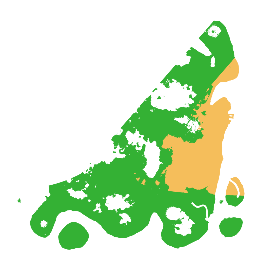 Biome Rust Map: Procedural Map, Size: 3500, Seed: 3041916