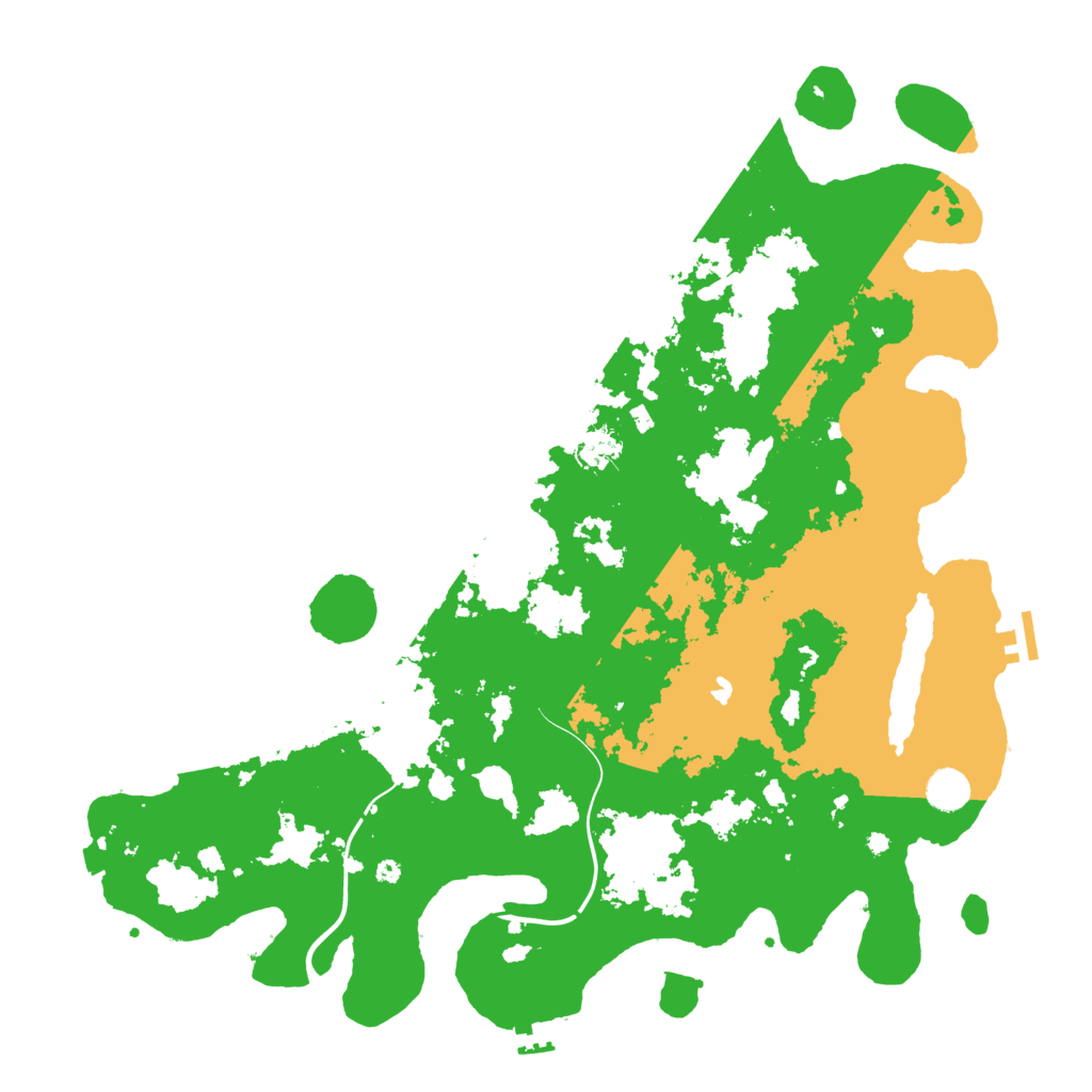 Biome Rust Map: Procedural Map, Size: 4500, Seed: 70482878