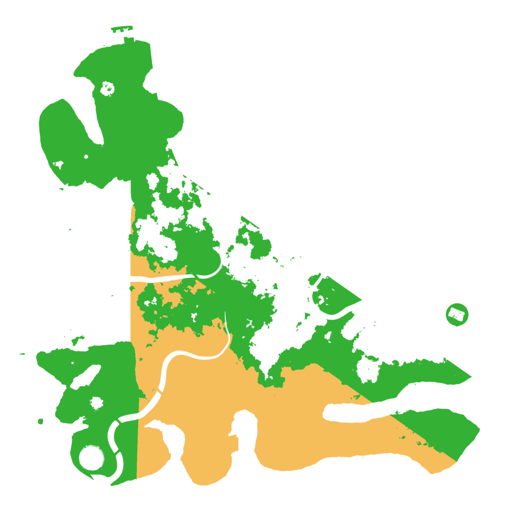Biome Rust Map: Procedural Map, Size: 3700, Seed: 2699107