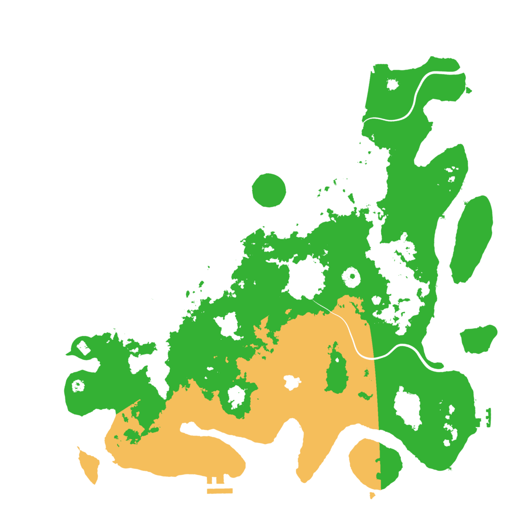 Biome Rust Map: Procedural Map, Size: 4100, Seed: 25596