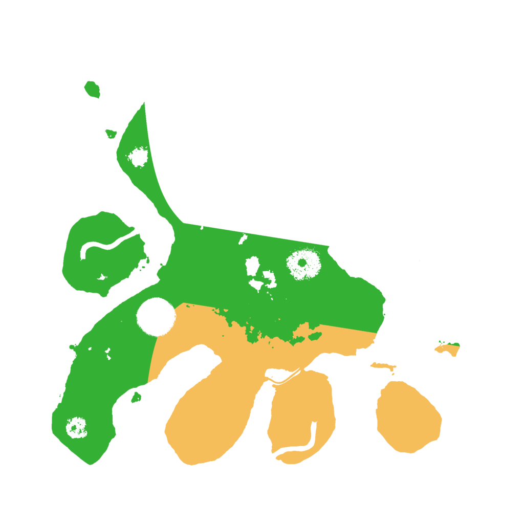 Biome Rust Map: Procedural Map, Size: 2500, Seed: 1410975896