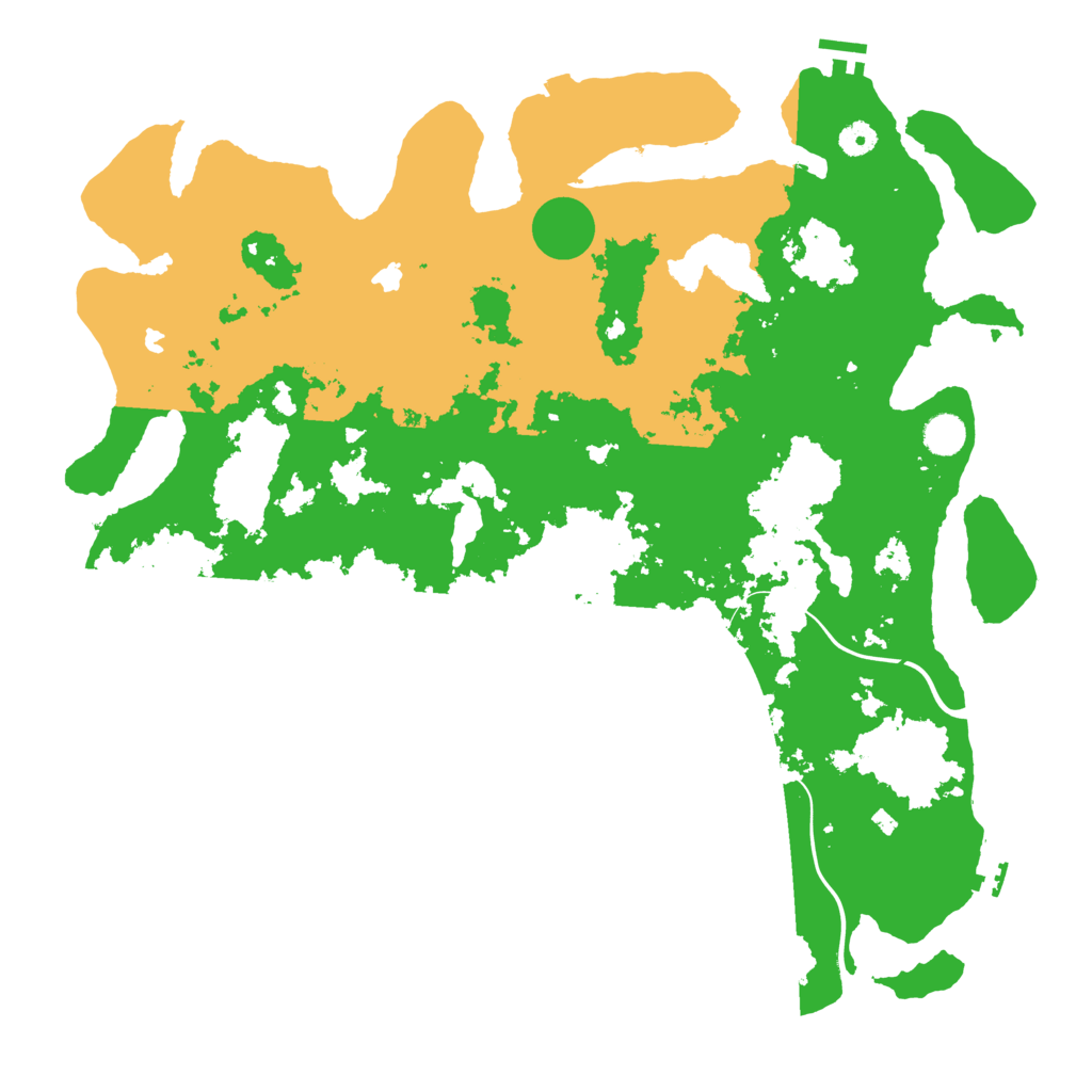 Biome Rust Map: Procedural Map, Size: 4600, Seed: 23834