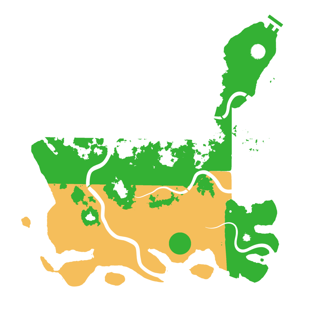 Biome Rust Map: Procedural Map, Size: 3700, Seed: 4872889
