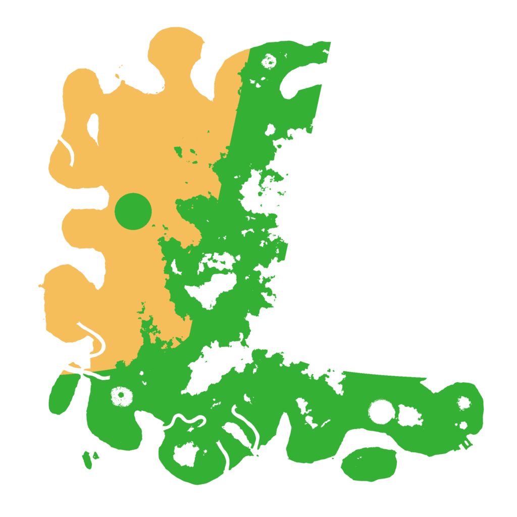 Biome Rust Map: Procedural Map, Size: 3700, Seed: 5629809