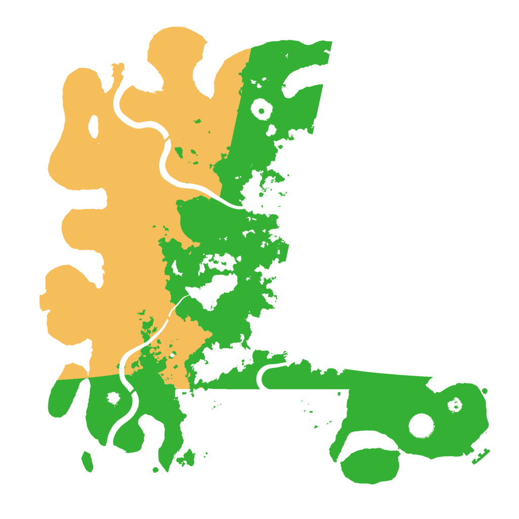 Biome Rust Map: Procedural Map, Size: 3700, Seed: 5629809