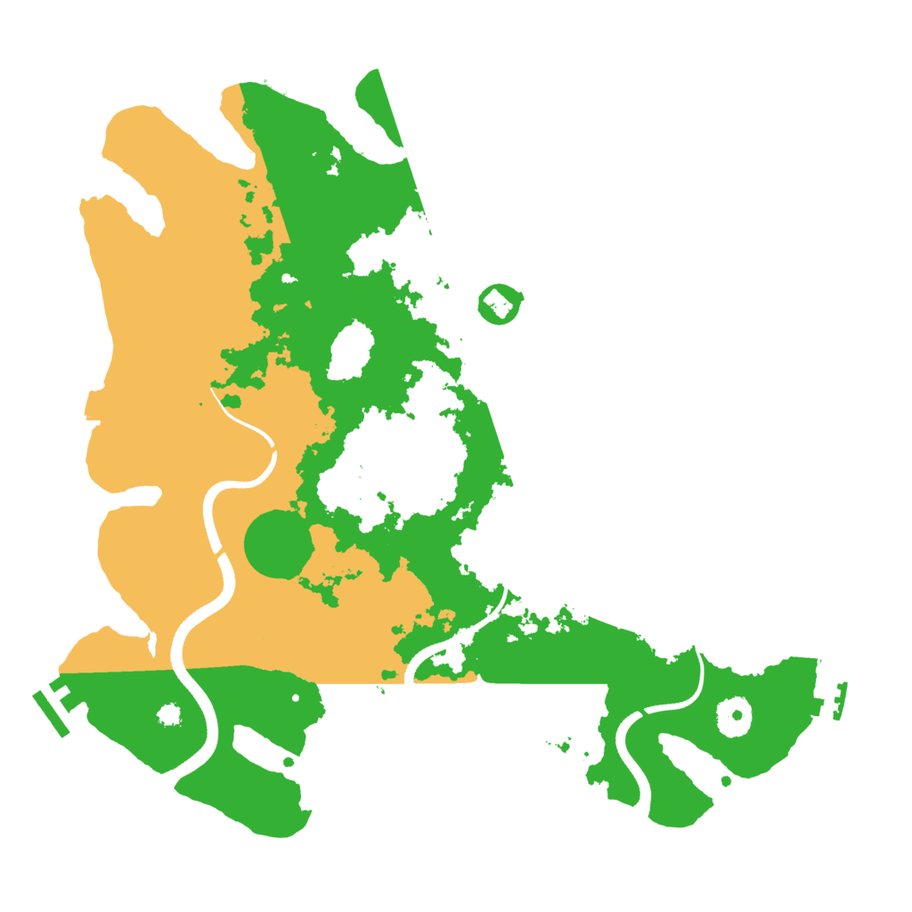 Biome Rust Map: Procedural Map, Size: 3550, Seed: 613849