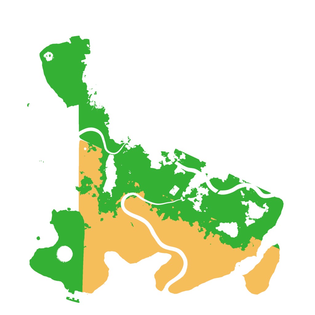 Biome Rust Map: Procedural Map, Size: 3500, Seed: 615