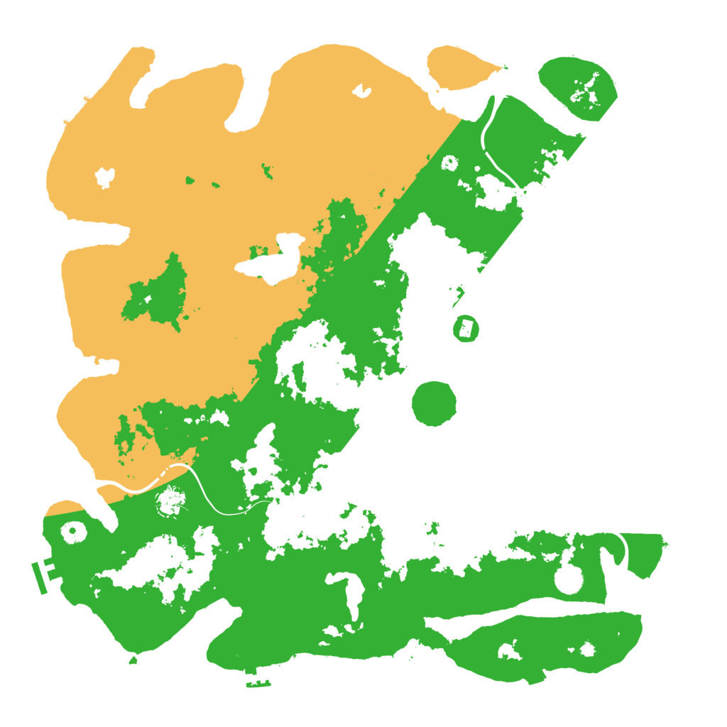 Biome Rust Map: Procedural Map, Size: 4500, Seed: 4