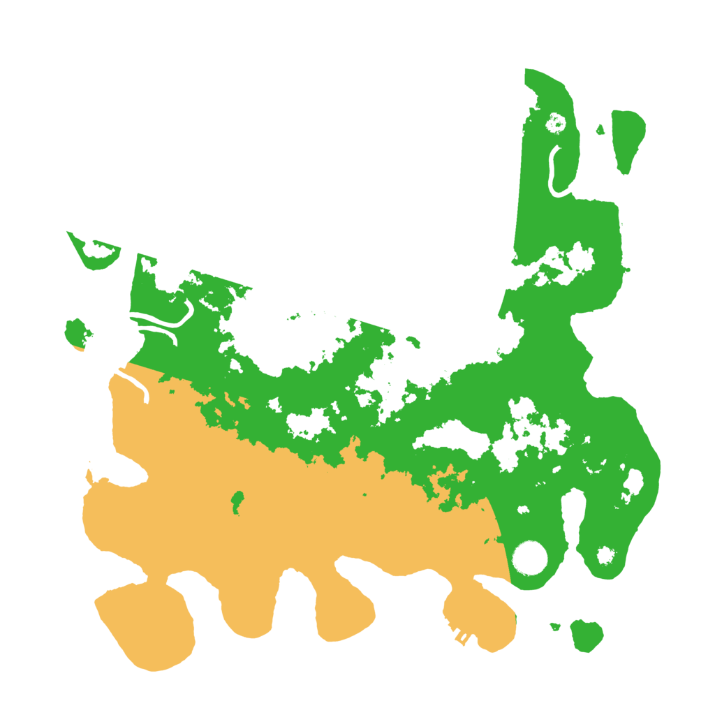 Biome Rust Map: Procedural Map, Size: 3700, Seed: 6543