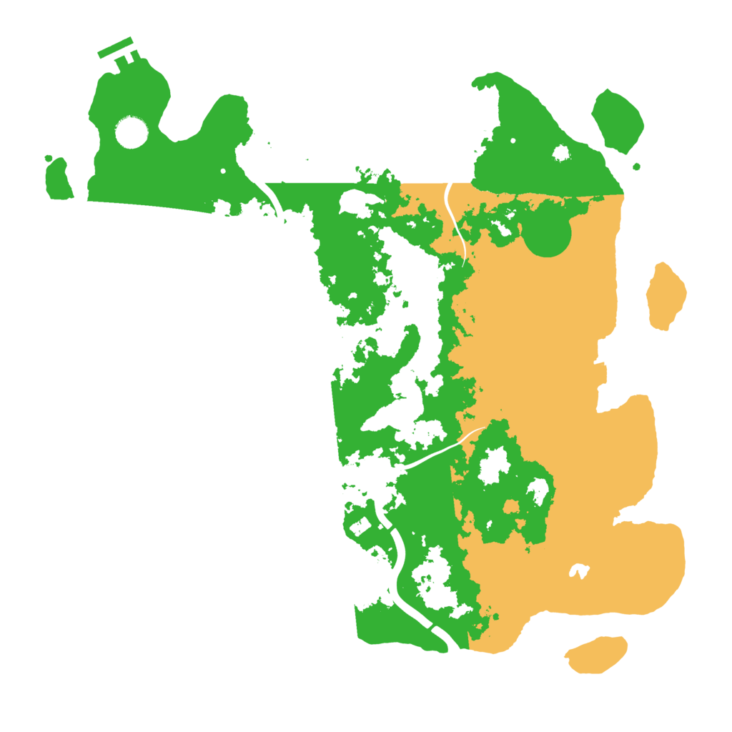 Biome Rust Map: Procedural Map, Size: 4000, Seed: 1413491