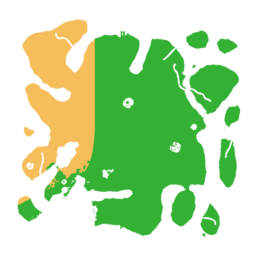 Biome Rust Map: Procedural Map, Size: 3700, Seed: 2502754