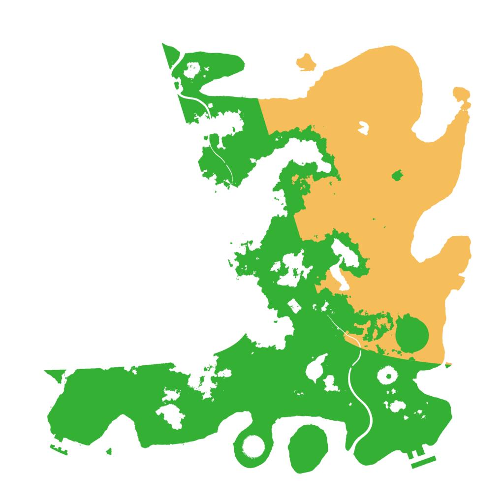 Biome Rust Map: Procedural Map, Size: 4000, Seed: 2018