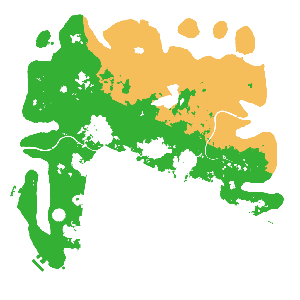 Biome Rust Map: Procedural Map, Size: 4000, Seed: 15211