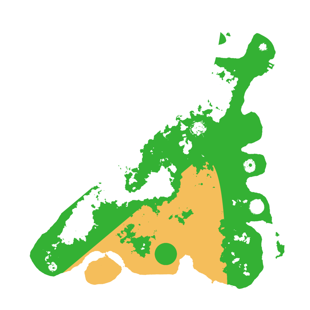 Biome Rust Map: Procedural Map, Size: 3700, Seed: 4936919