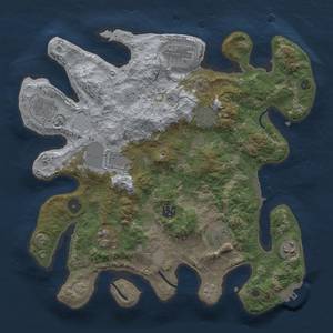 Thumbnail Rust Map: Procedural Map, Size: 3500, Seed: 89012, 17 Monuments