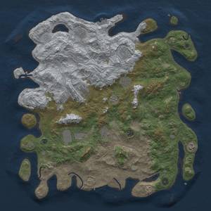 Thumbnail Rust Map: Procedural Map, Size: 4500, Seed: 75, 17 Monuments