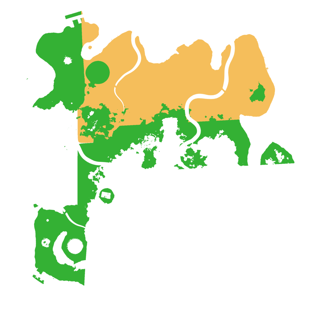 Biome Rust Map: Procedural Map, Size: 3550, Seed: 819497